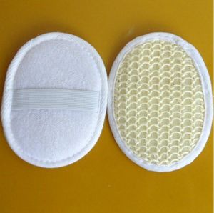 Ręcznik gąbki rękawicy do kąpieli szczotki Naturalne Sisal Body Masaż do sauny hammam płuczki spa 100pcs260r