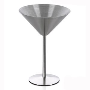 Billigaste vinglas Martini rostfritt stålkoppar Champagne Glass Cocktail Whisky Beer Goblet For Party Bar Pub Wedding (7)