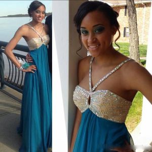 South African Girl Glänsande Party Evening Dresses Sexig Ärmlös Formell Skräddarsy Prom Gästklänning 2K16 Ny