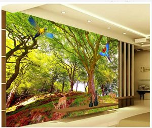 Treescape 3D stereo TV duvar duvar 3d duvar kağıtları 3d duvar kağıtları tv için zemin