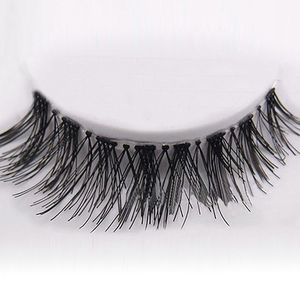 New 50 Pairs Lot Black Natural Cross Fake False Eyelash Soft Long Makeup Eye Lash Extension free shipping