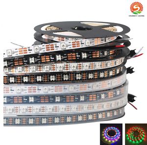 Светодиодные полосы WS2813 60led м Смарт ленты свет SMD 5050 RGB LED Strip Дрим Цвет Сменные эффекты Водонепроницаемый IP65 IP67 черный PCB DC5V