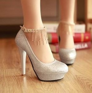 fabrika fiyatı sıcak satıcı kadın ayakkabı moda yüksek topuk gece eğlence mekanı elmas yuvarlak burun