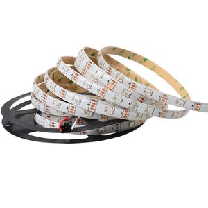 5M WS2812B 30LEDS / M DIGITAL RGB LED-remsa 5050 SMD Flexibel TAPE DC 5V Fullfärgslampa Smart WS2811 Programmerbar DIY Pixel Light Full Färg