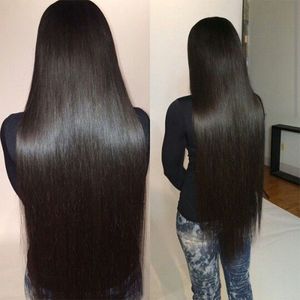 Cabelo virgem brasileiro reto tecer 4 pacotes 100 fornecedores de extensão de cabelo humano brasileiro não processado 100gpcs comprimento misto 1630 i5746671