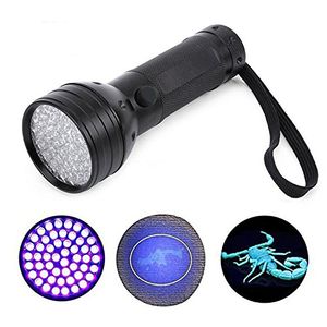 Torches 51 LEDS Blacklight LED LED Ultraviolet Flashlipt 395NM 5W Detector Hunter