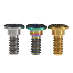 Wanyifa 6Pcs Titanium Ti Bolts Screw M8x22mm Hex Socket Head for Suzuki Disc Brake Rotor Bolt