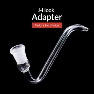 Adaptador de vidro J-Hookah Adaptador feminino de 14 mm de 18 mm de 18 mm para apanhador de cinzas dab rig bong