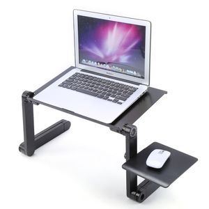 Freeshipping 360 graden opvouwbare verstelbare laptop bureau computer tafel standaard bed lade