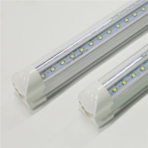 T8 LED Tubes V-shaped 8ft 6ft 5ft 70W AC85-265V Integrated Light PF0.95 SMD2835 5000K 5500K 8foot Fluorescent Lamps 8 feet Linear Bar Bulbs Accessories V Shape 100LM/W