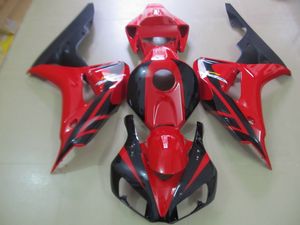 Injektionsgjutning Plastmakare för Honda CBR1000RR 06 07 Röda svarta Fairings Set CBR1000RR 2006 2007 OT05