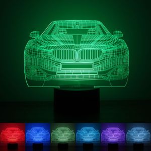 Prezent 3D Birthday Gradient Night Light Touch Contral w kolorze stereo światło akrylowe Energia Nocna lampka stołowa