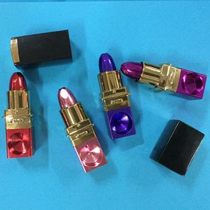 spedire dagli Stati Uniti Regalo magico per donna Pipa per rossetto in metallo segreta portatile per fumare LSP