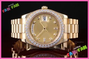 Luxury Watches man watches 18K Yellow Gold 2 President 218238 mechanical men's watch Wristwatch##8