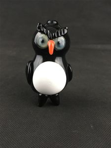 Il narghilè di vetro, il bong della piattaforma petrolifera del pinguino nero, la pipa da fumo, il connettore da 14 mm sono i benvenuti su ordinazione