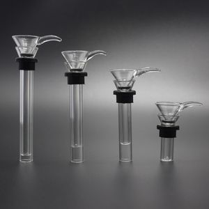 Corrediça de substituição de vidro para cachimbos de água Os copos de base vêm com kit de tigela de vidro de comprimento diferente de duas partes