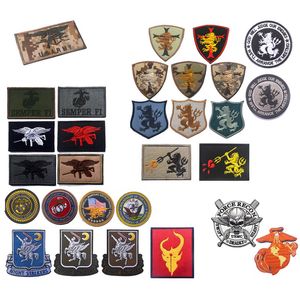 Armband lappar broderade märken tyg armband klistermärken US Navy tätningar patch utomhus krok och slingfäste no14-105