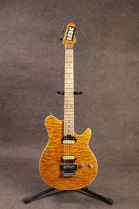 Custom Shop Eddie Edward Van Halen Gang Axis Trans Yellow Quilted Maple Top E-Gitarre Floyd Rose Tremolo Bridge Locking Nut