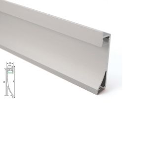 10 X 1M define / lote Al6063 anodizado carcaça de alumínio para luzes LED e canal de alumínio extrudido de parede ou as luzes do tecto