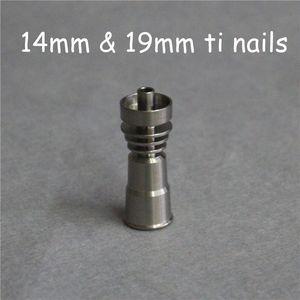 グレード2チタンネイルツール14mm 18mm男性女性DABリグTiネイルドームレイレスバンガー