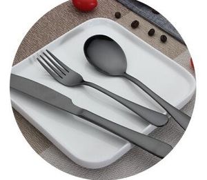 Set di stoviglie di alta qualità in acciaio inossidabile 304 bistecca coltello e forchetta e zuppa caffè gelato cucchiaio cucchiaino posate