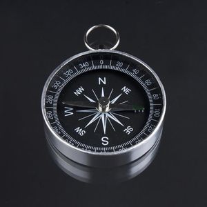 Pocket Mini Camping Camping Compasses Lekkie aluminiowe aluminiowe na zewnątrz Kompas podróży nawigacja dzikie narzędzie przetrwania czarne