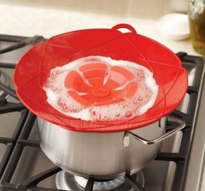 Nouvelle Arrivée Cuisine Gadgets Couvercle En Silicone Spill Stopper Pot Cover 28.5 cm Diamètre Cuisson Couvercle Pot Ustensile en Solde