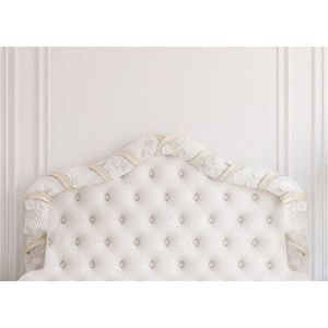 7x5ft Baroque Tufted Headboard Bed Photography Backdrop White Wall Indoor Wedding Princess Picture Background Studio Photo Shoot Props