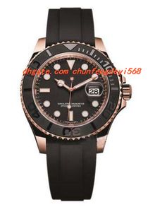 Mode Luxury Wristwatch 116655 Rose Gold 40mm Box och papper Automatisk Mäns Klockklockor