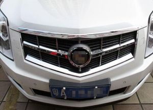 Högkvalitativ ABS Chrome 2pcs Car Grill Dekorativ bar, Skyddsvakt Trim för Cadillac SRX 2010-2012