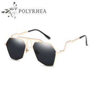2021 Óculos de sol de luxo mulheres gradient quadrado designer Retro sol óculos metálicos moldura com caixa e caso