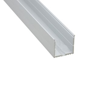 10 x 1m Sats / LOT LED Strip Lighting Aluminium Channel och Al6063 Aluminium U Profil för tak eller försänkta vägglampor