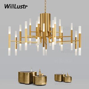 ALMA pendant lamp The Light LED Chandelier modern spanish design Cristian Cubina suspension lighting acrylic shade nordic