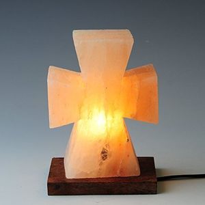 night lights wood Cross Shape Himalayan Salt Lamp home and garden home decor novelty items indoor led light