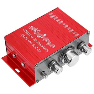 Freeshipping Y-2001 Hi-Fi Aluminum alloy 12V Mini Auto Car Stereo Amplifier 2 Channel Audio Support CD DVD MP3 for Motorcycle Home