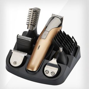 Wholesale barber hair trimming clippers for sale - Group buy 6 In1 Electric Hair cutting machine Rechargeable hair clippers beard shaver razor nose ear trimmer hair cutter for barber trimming men pers