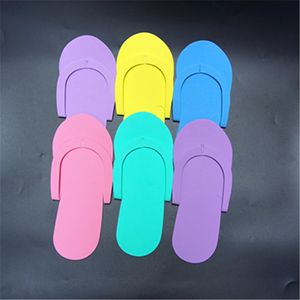 EVA Slipper Foam Salon Spa Hotel Slipper Einweg-Pediküre-Tanga-Hausschuhe Einweg-Hausschuhe Beauty Slipper Freies Verschiffen