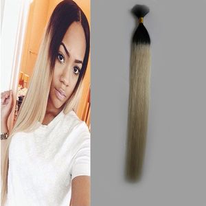 8a grade human hair for braiding 100g human hair for braiding bulk no attachment 1 pcs T1B/613 ombre human hair