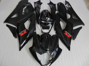 Injektionsmotorcykel Fairings för Suzuki GSXR 1000 2005 2006 Matt Black Fairing Kit GSXR1000 05 06 UT17