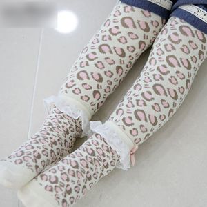 Baby Girls Pantyhose Tights Cute pants Leggings With Lace bow Socks Sets Leopard Toddler PP Tight Pants New Infant Leggings Sock Suits A6495