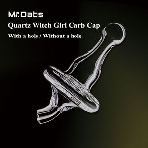 GROSSHANDEL Quarz-Vergaserkappe Witchgirl-Hutkappe Raucherzubehör Quarz-Banger-Nagel für 3 mm 4 mm 14 mm und 19 mm Bohrinseln bei Mr_Dabs