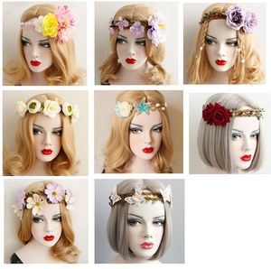 40% zniżki na nowy wieniec zespół do włosów koronki pałąk na głowę Bohemia Beach Wedding Christmas Head Head Wrap Elastyczne dla Bridal Druhna Dorośli