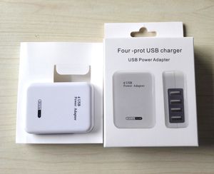 5 v 3.1a de alta velocidade 4 portas usb carregador de parede carregador de viagem portátil adaptador de energia com plugue dobrável para iphone 7 6 s plus ipad android telefone