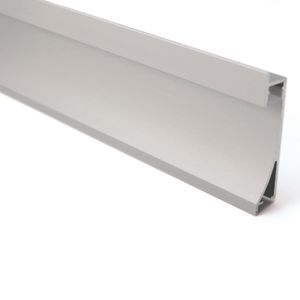 10 x 1m Sats / Lot Wall Washer LED Aluminiumprofilkanal och platt ALU-profil för inbyggd vägg- eller taklampor