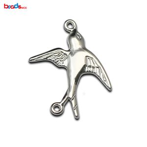 925 Sterling Silver Bird Charm Small Birds Wisiorek Mały Urok Zwierząt Dla Naszyjnik Urok lub Bransoletka Dokonywanie ID36304