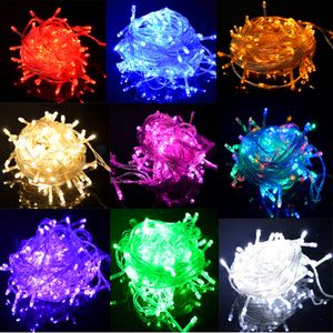 X5PCS EPACTET Statek Boże Narodzenie Szalone Sprzedaży 10m 100 LED Dekoracja String Decoration Light 110 V 220 V Na Party Ślub LED Boże Narodzenie Twinkle Oświetlenie