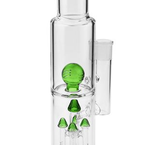 Neueste Glasbongs! Wasserglas-Wasserpfeifen in grüner Farbe zum Rauchen mit 16-Zoll-18-mm-Innengewinde (ES-GB-129)