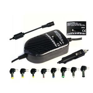 Wholesale adapter charger laptop for sale - Group buy Universal DC W Car Auto Charger Power Supply Adapter Set For Laptop Notebook with detachable plugs ps