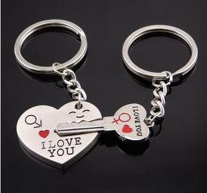 Lover Couple Keyring Keychain Couples Key Chain Pendant Couples Key Chain Lovers Of Key Chains Love Paper Card Packaging