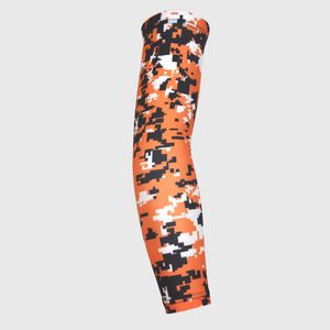 Cycling Sleeve 3pcs Medvetenhet Arm Sleeve Fukt Wicking Compression Sport Arm Sleeve Basketball Digital Camo Baseball Flame Skull